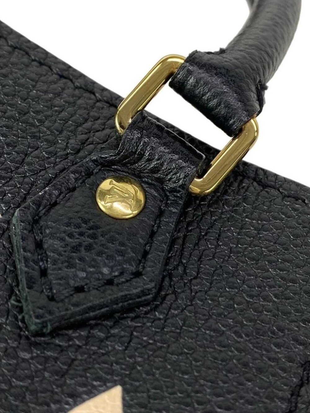 LOUIS VUITTON Petit Sac Plat Black Beige Bicolor Monogram Amplant - Picture 10 of 15